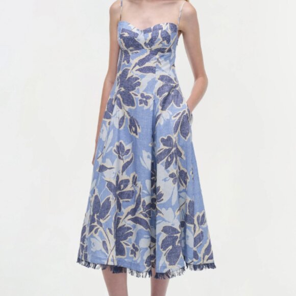 Simkhai Annalise Bustier Midi Dress - Picture 1 of 5